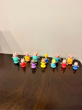 Character Options Peppa Pig Weebles Figure Lot - Cake toppers